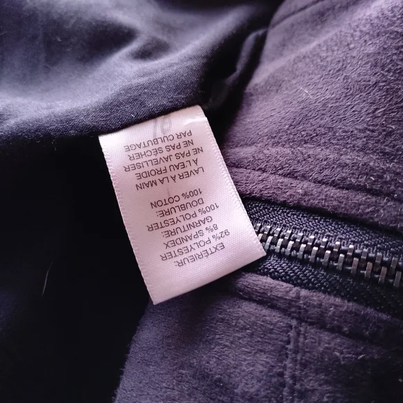 Fringe Suede Moto Jacket - Dark Brown DESIGN LAB LORD & TAYLOR - Picture 3 of 10